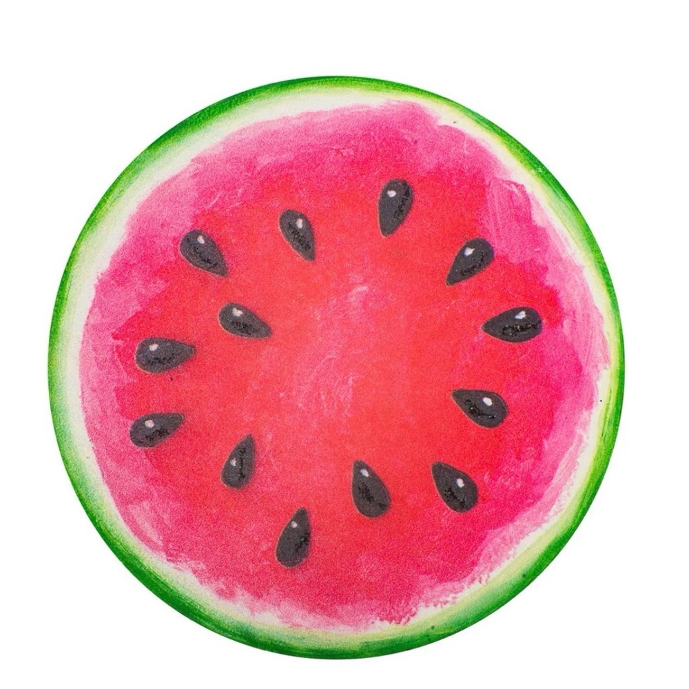 Watermelon Round Metal Magnet